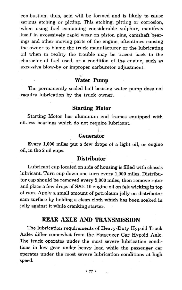 1951 Chevrolet Trucks Operators Manual Page 1